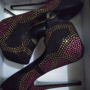 Rhinestone stilettos
